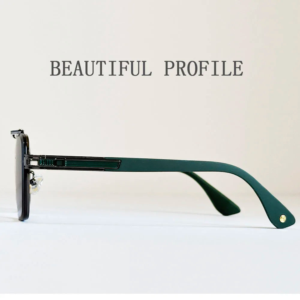 "Oro di Mare" – Luxury Square Rimless Sunglasses By Enzo Bellari®