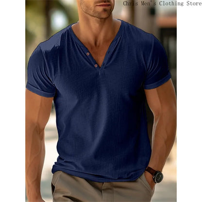 "Il Semplice" – V-Neck Summer T-Shirt By Enzo Bellari®