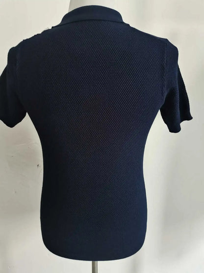 "Vera Luce" – Cotton Short Sleeve Polo Shirt By Enzo Bellari®