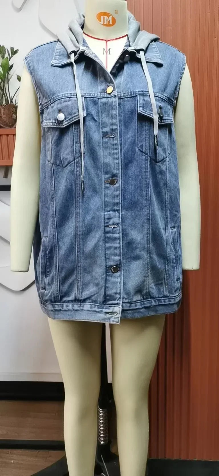 "Trama Retrò" – Denim Vest Jacket By Enzo Bellari®