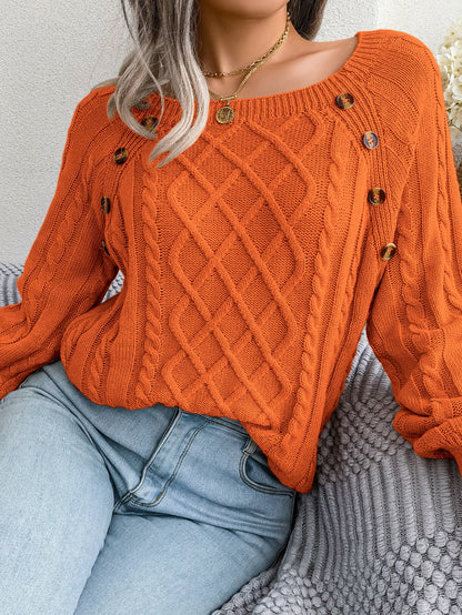 "Alma Bella" – Square Collar Knitted Sweater By Enzo Bellari®