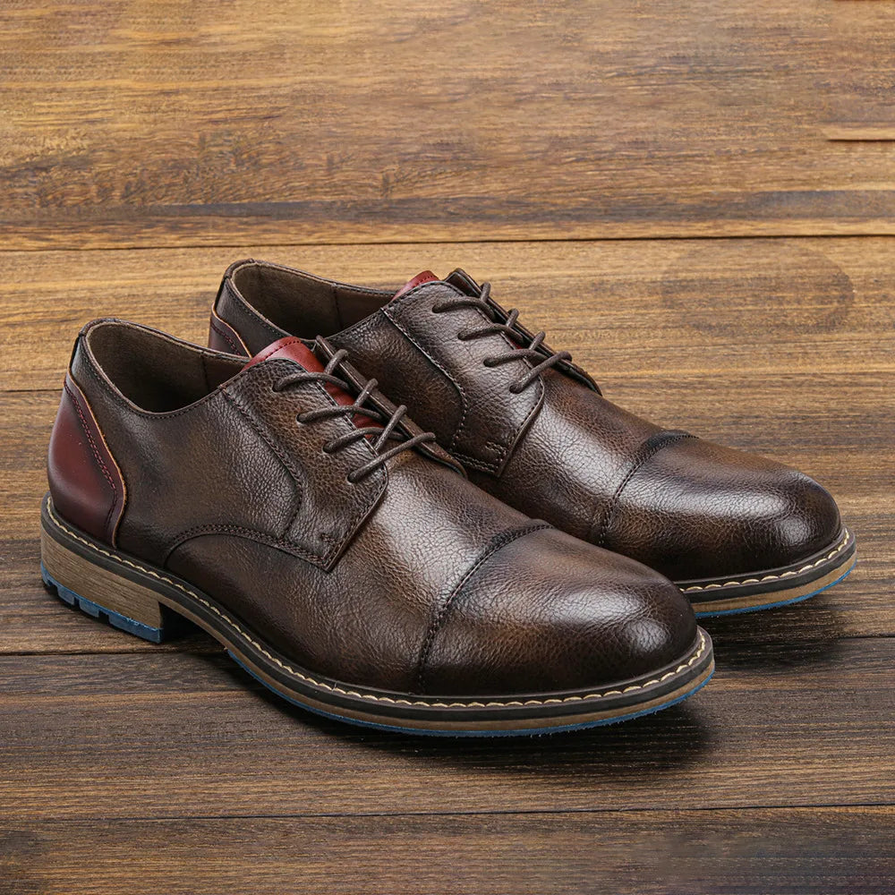 "Epoca Dorata" – Brogue Leather Oxfords By Enzo Bellari®