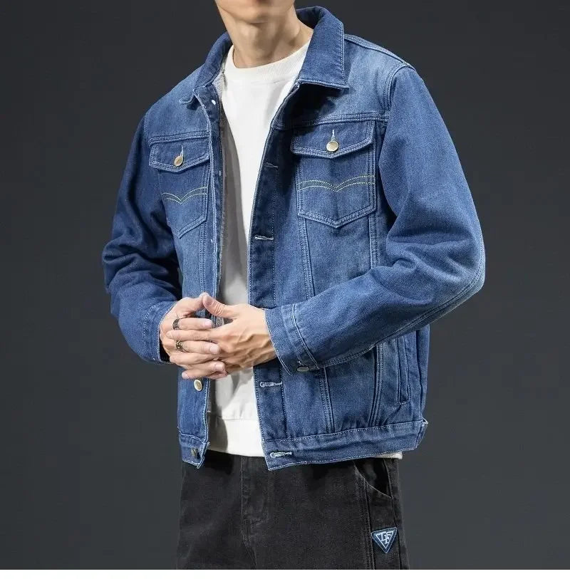 "Pelliccia Blu" – Fleece Denim Jacket By Enzo Bellari®