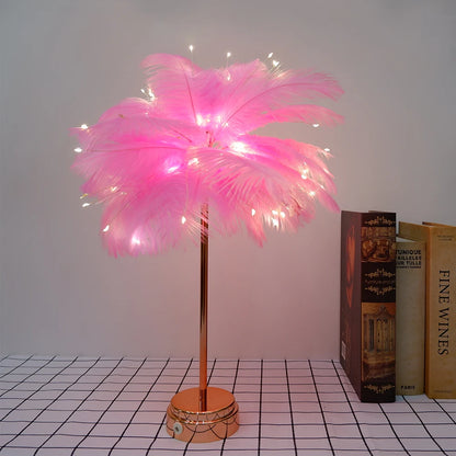 "Luce Leggera" – LED Feather Table Lamp By Enzo Bellari®