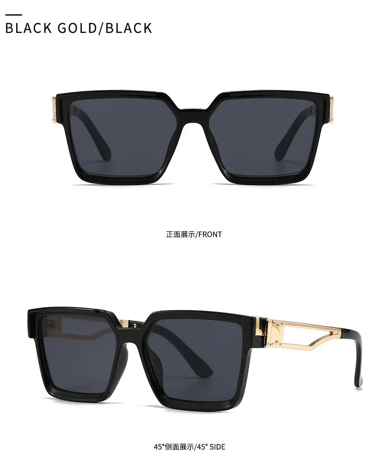 "Sole Dorato" – Square Gold Sunglasses By Enzo Bellari®