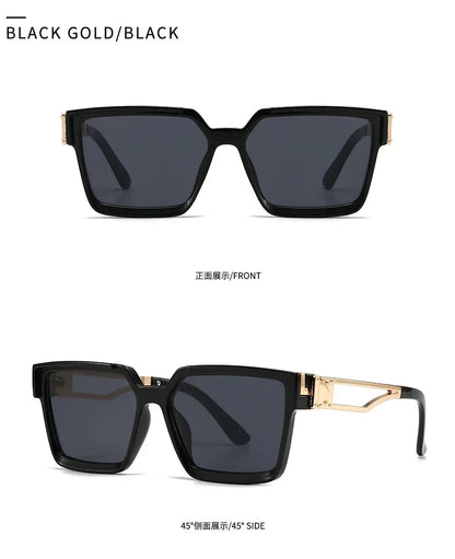 "Sole Dorato" – Square Gold Sunglasses By Enzo Bellari®
