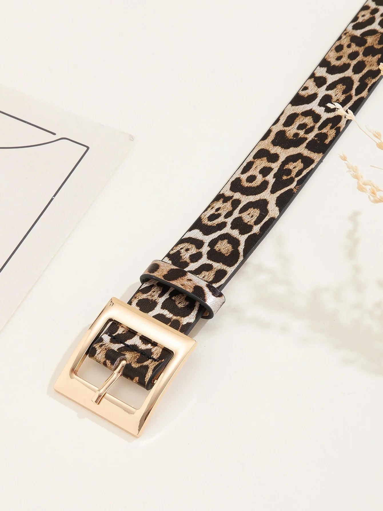 "Macchia Antica" – Leopard PU Belt By Enzo Bellari®