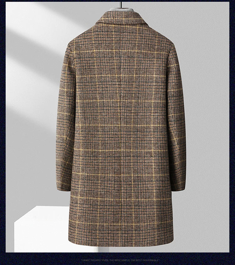 "Taglio Lungo" – Mid-Length Woolen Coat By Enzo Bellari®