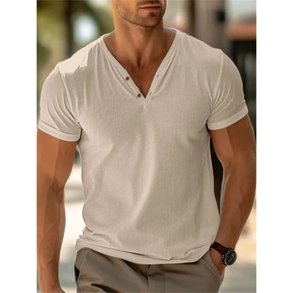 "Il Semplice" – V-Neck Summer T-Shirt By Enzo Bellari®