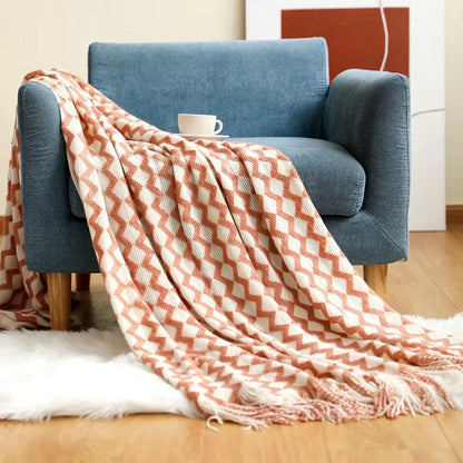 "Cielo Stellato" – Nordic Knit Sofa Blanket By Enzo Bellari®