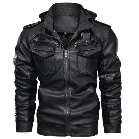 "Il Freddo" – Hooded Leather Jacket By Enzo Bellari®