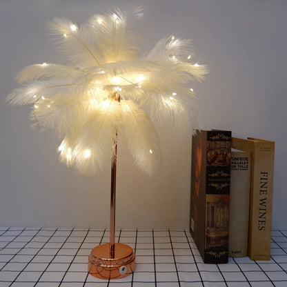 "Luce Leggera" – LED Feather Table Lamp By Enzo Bellari®