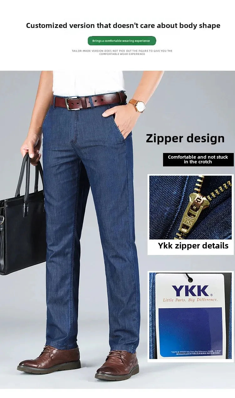 "Denim Estivo" – High-Waist Denim Trousers By Enzo Bellari®