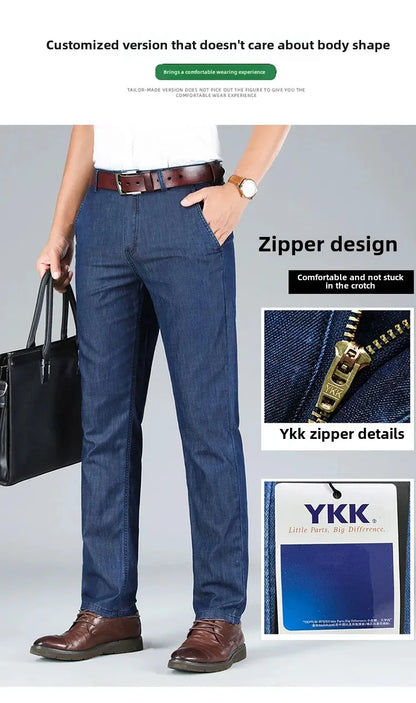 "Denim Estivo" – High-Waist Denim Trousers By Enzo Bellari®