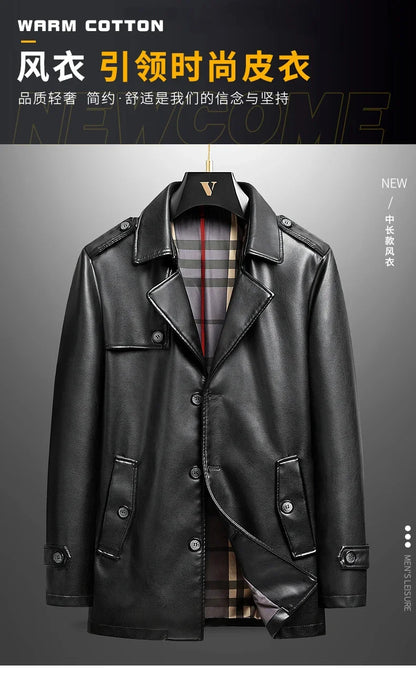 "Vento Slim" – PU Leather Jacket By Enzo Bellari®