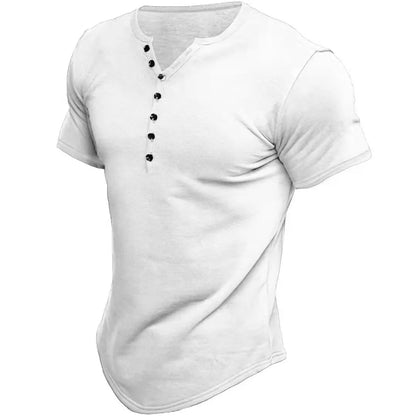 "Il Fresco" – Cotton-Linen Henley Shirt By Enzo Bellari®