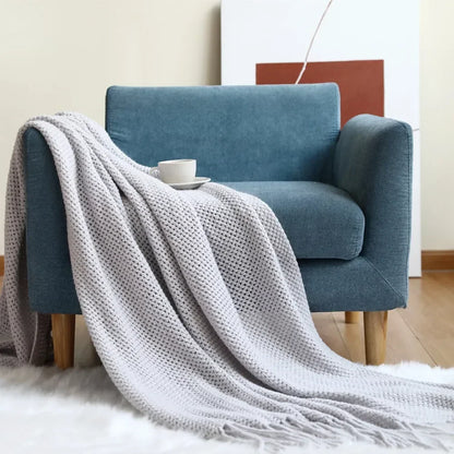 "Dolce Vita" – Nordic Knitted Sofa Blanket By Enzo Bellari®
