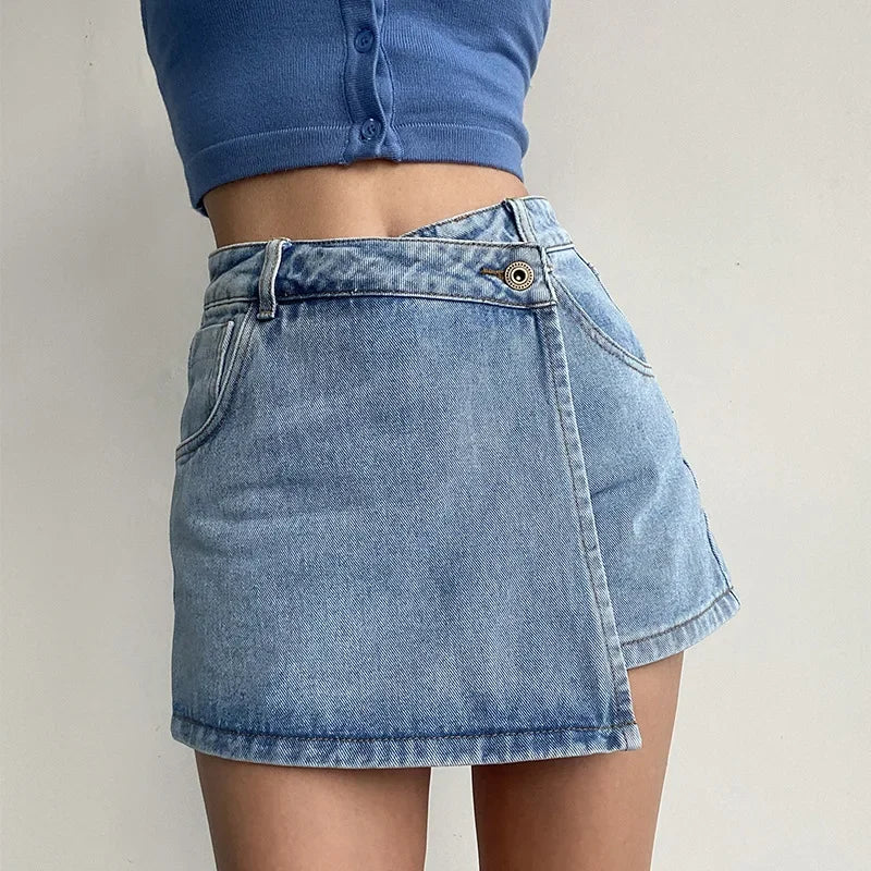 "Linea Alta" – Slimming Denim Skirt By Enzo Bellari®