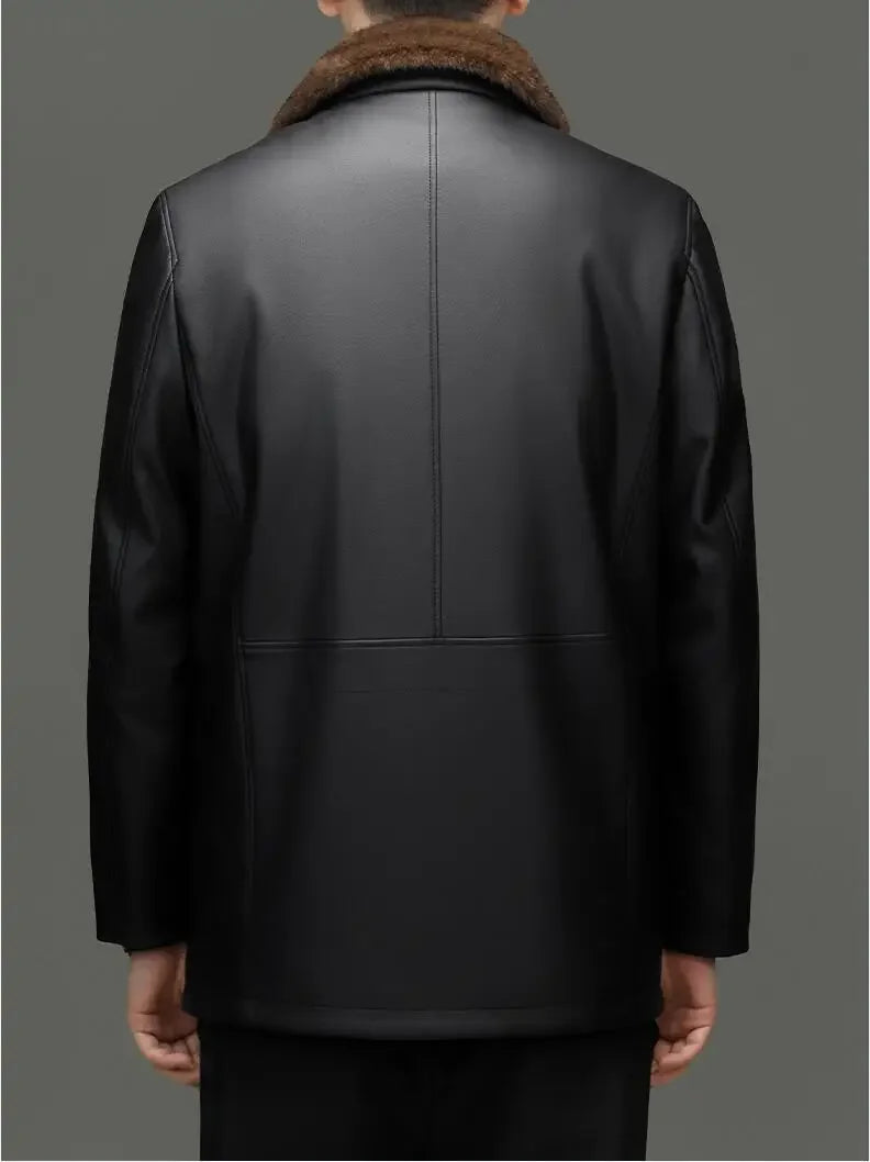 "Pelle Reale" – Sheepskin Mink Coat By Enzo Bellari®