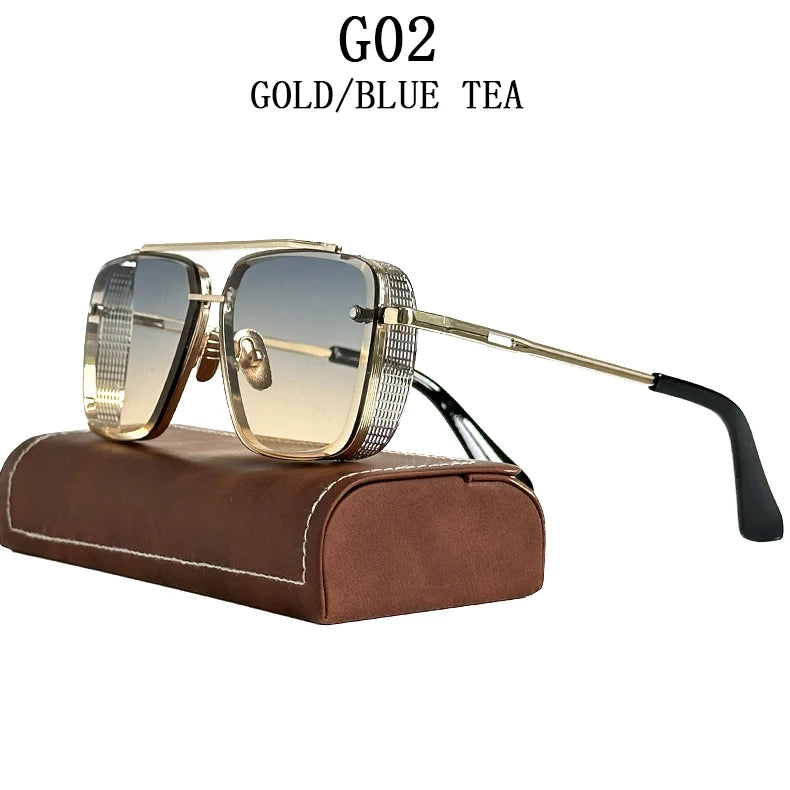 "Luce di Mare" – Steampunk Square Sunglasses By Enzo Bellari®