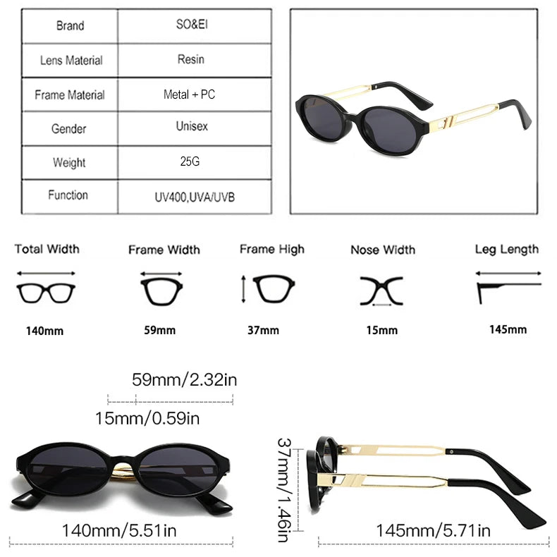 "Vista Antica" – Oval Retro Sunglasses By Enzo Bellari®