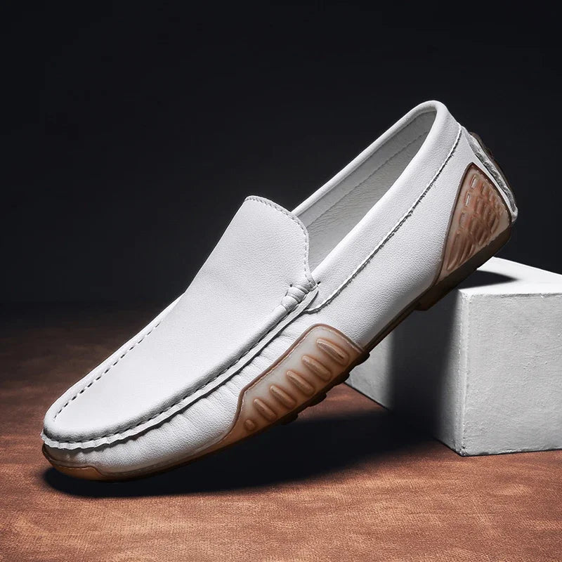 "Cammino Semplice" – Casual Leather Loafers By Enzo Bellari®