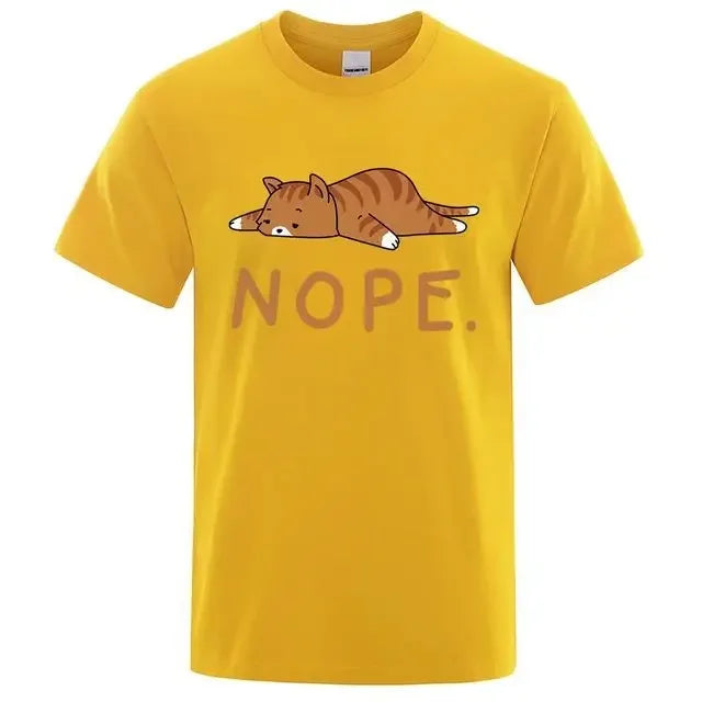 "Gatto Ribelle" – NOPE Cat T-shirt By Enzo Bellari®