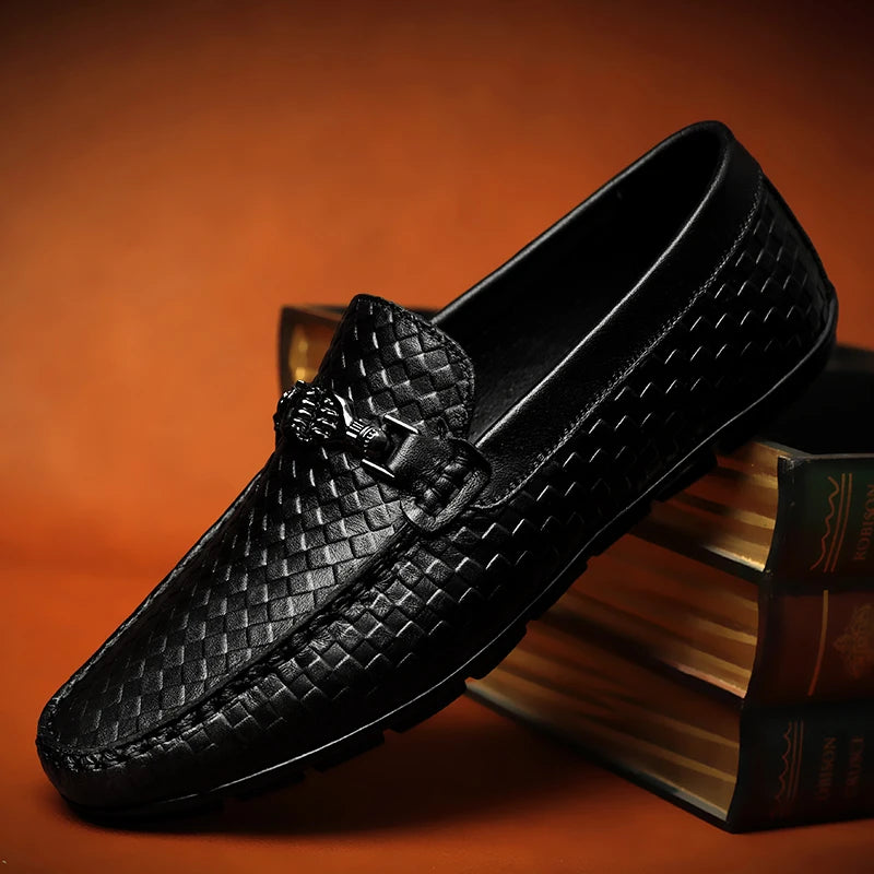 "Sole di Capri" – Genuine Leather Moccasin Loafers By Enzo Bellari®