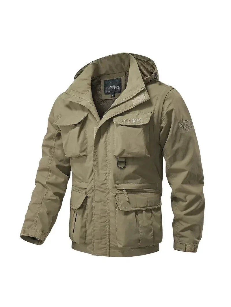 "Bello Sogno" – Casual Waterproof Cargo Jacket By Enzo Bellari®