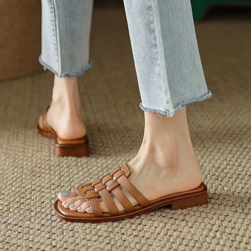 "Stile Romano" – Leather Roman Slippers By Enzo Bellari®