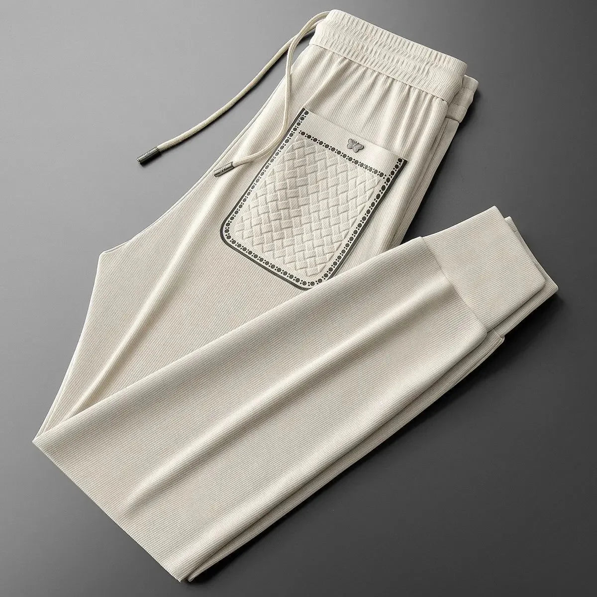 "Fior di Vento" – Embroidered Casual Pants By Enzo Bellari®