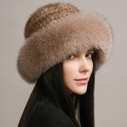 "La Pelliccia" – Mink & Fox Fur Beanie By Enzo Bellari®
