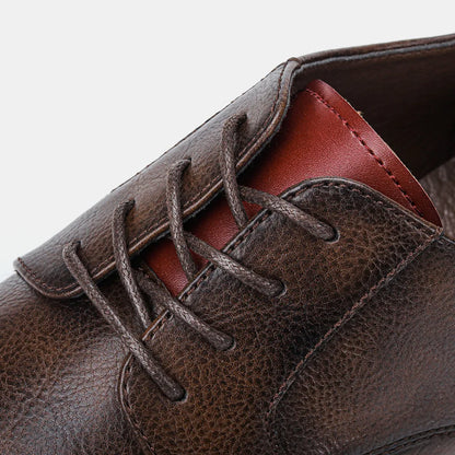 "Epoca Dorata" – Brogue Leather Oxfords By Enzo Bellari®