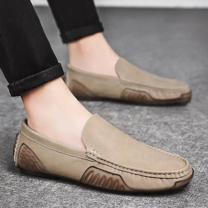 "Cammino Semplice" – Casual Leather Loafers By Enzo Bellari®