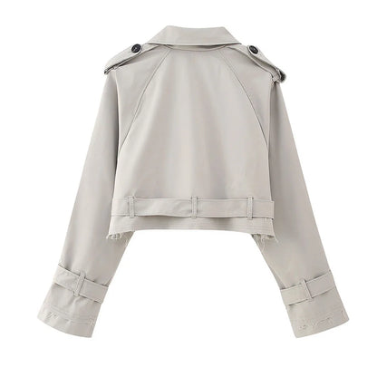 "Bello Sogno" – Cropped Double-Breasted Blazer By Enzo Bellari®