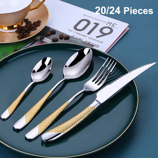 "L’Oro" – Gold-Plated Cutlery Set By Enzo Bellari®
