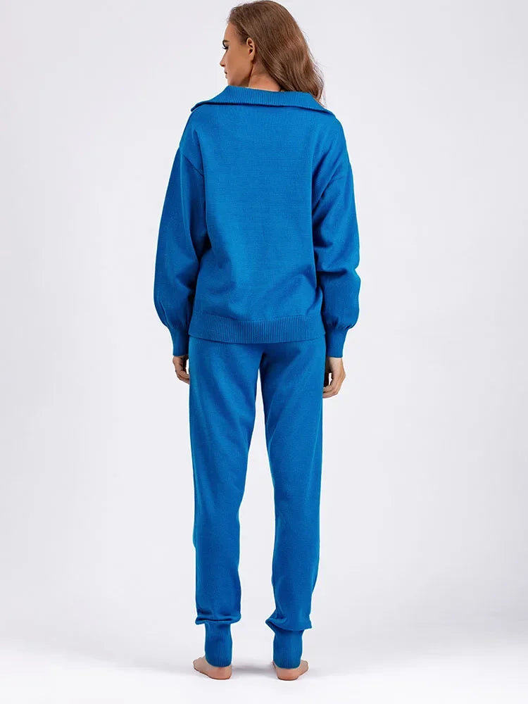 "Cielo Stellato" – Knit Sweater & Jogger Set By Enzo Bellari®