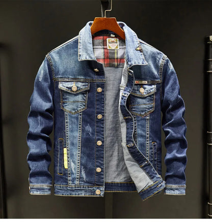 "Fior di Vento" – Zipper Denim Jacket By Enzo Bellari®