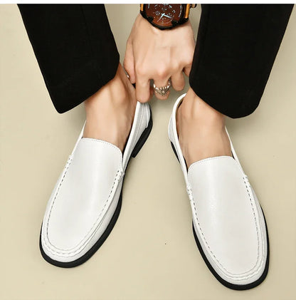 "Scivolo Vero" – Leather Slip-on Loafers By Enzo Bellari®