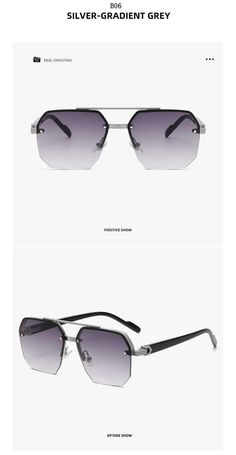 "Vista Leggera" – Semi-Rimless Sunglasses By Enzo Bellari®