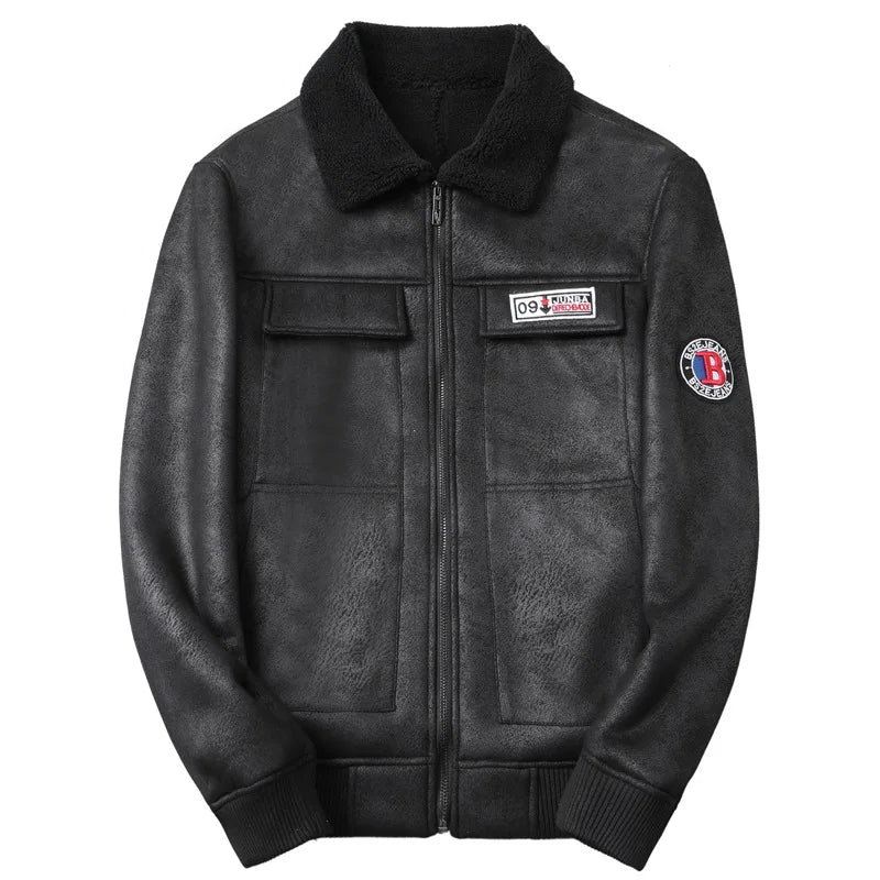 "Aria Serenata" – Fur Lined Slim Fit Leather Jacket By Enzo Bellari®