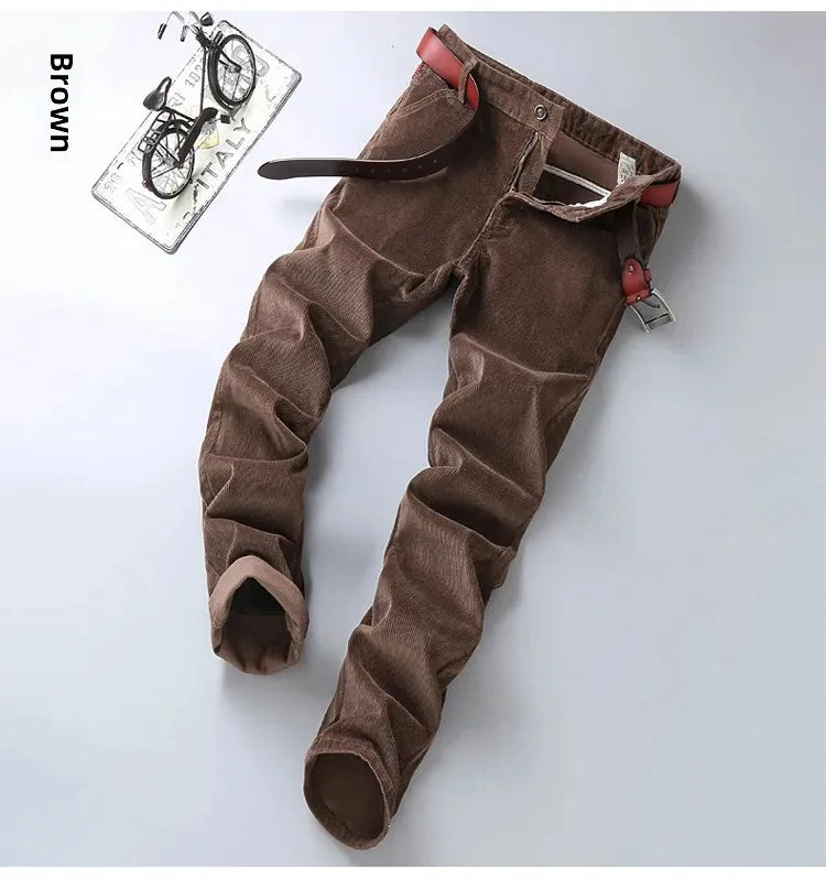 "Trama Rustica" – Corduroy Casual Pants By Enzo Bellari®
