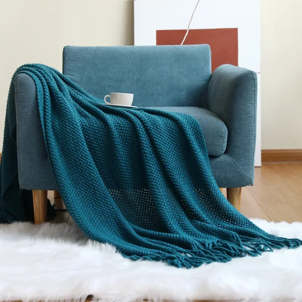 "Dolce Vita" – Nordic Knitted Sofa Blanket By Enzo Bellari®