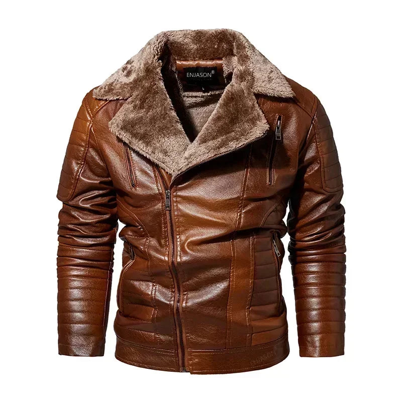 "Collare Regale" – Fur Leather Jacket By Enzo Bellari®