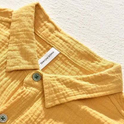 "Fior di Vento" – Pleated Yarn Shirt By Enzo Bellari®