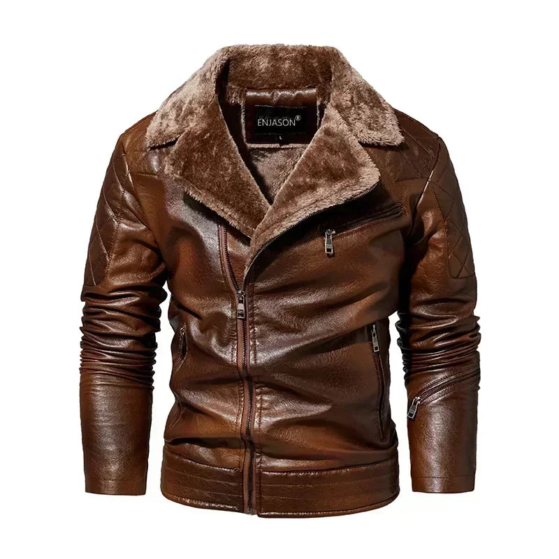 "Collare Regale" – Fur Leather Jacket By Enzo Bellari®