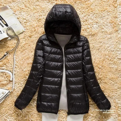 "Aria Serenata" – Lightweight Down Hooded Jacket By Enzo Bellari®