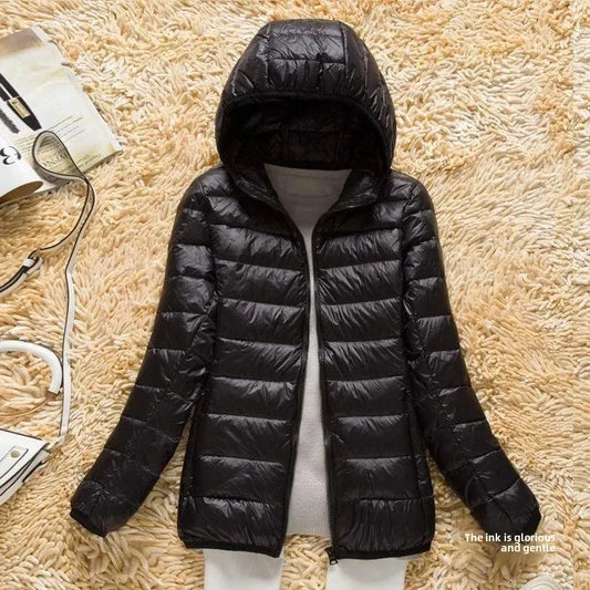 "Aria Serenata" – Lightweight Down Hooded Jacket By Enzo Bellari®