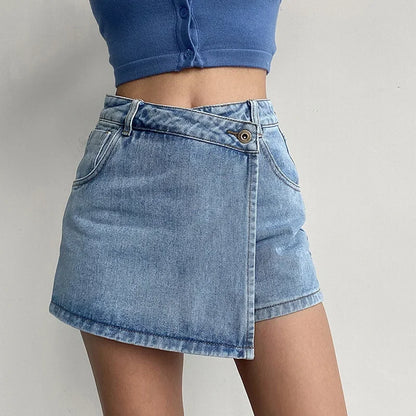 "Linea Alta" – Slimming Denim Skirt By Enzo Bellari®