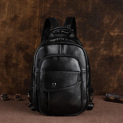 "Strada Vecchia" – Leather Retro Backpack By Enzo Bellari®